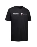 ID 0500 Sort Voksen T-shirt med NFH Tryk og navn