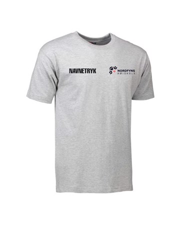 ID 0510 Grå Voksen T-shirt med NFH Tryk