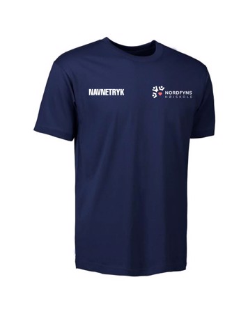 ID 0510 Mørkeblå Voksen T-shirt med NFH Tryk