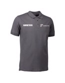 ID 0525 Mørkegrå Voksen Polo T-shirt med NFH Tryk og Navn
