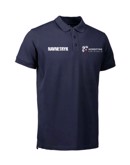 ID 0525 Mørkeblå Voksen Polo T-shirt med NFH Tryk og Navn