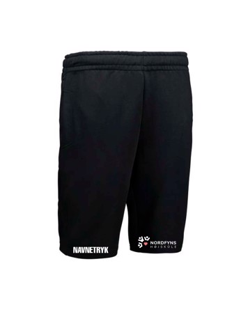 ID 0608 Sort Voksen Jogging Shorts med NFH Tryk og navn