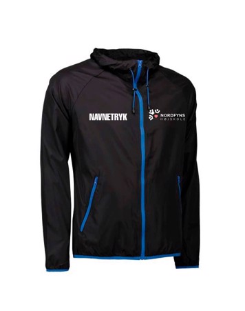 ID 0710 Sort og Blå Voksen Jakke med NFH Tryk og navn