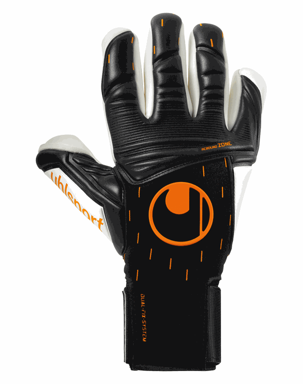 Uhlsport Speed Contract Absolutgr. Finger Surround Målmandshandsker Sort-Orange Unisex