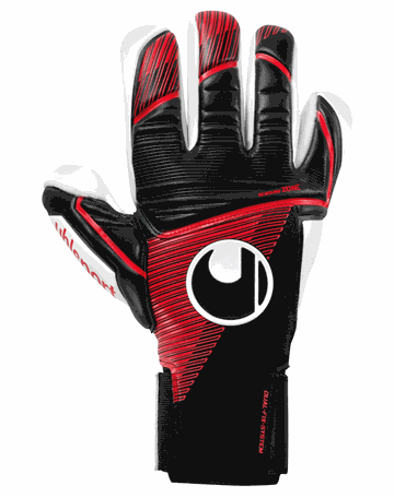 Uhlsport Powerline Absolutgrip Finger Surround Målmandshandsker Sort-Rød Unisex