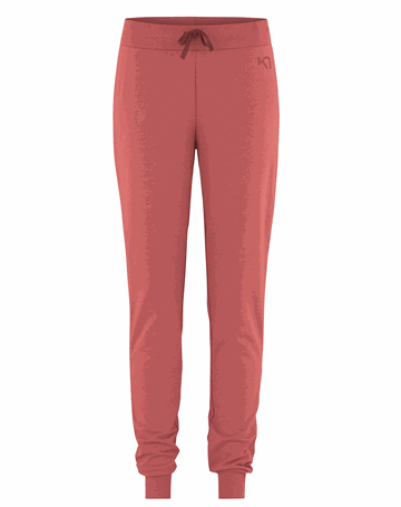 KARI TRAA Crew Sweat Pant Dark Dusty Orange Dame