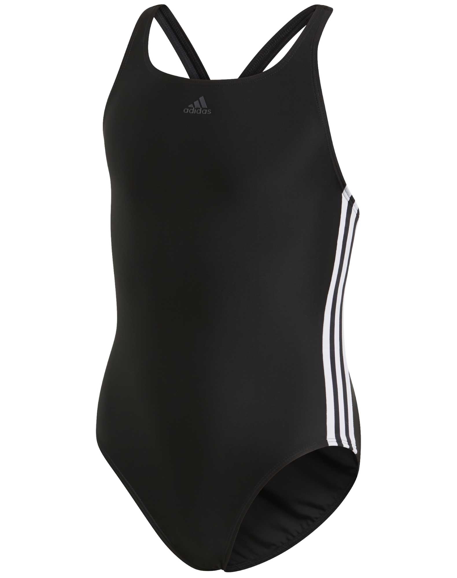 Retningslinier sikkerhed henvise Adidas FIT SUIT 3S Y badedragter til pige i sort-hvid