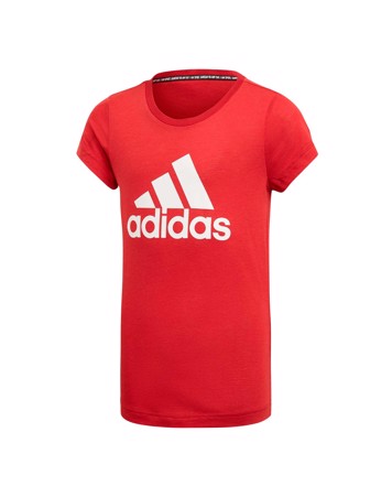 Adidas Bos T-shirt Bordeauxrød-Hvid Pige