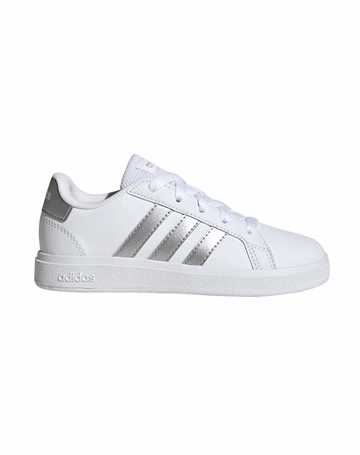 Adidas Grand Court 2.0 K Sko Hvid-Sølv Børn