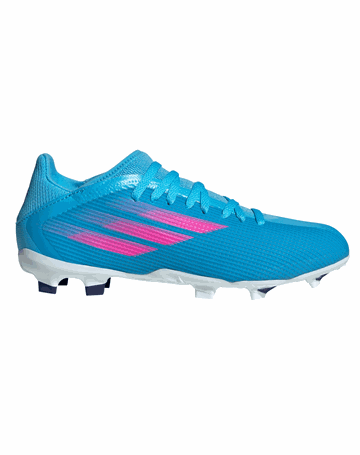 Adidas X Speedflow 3 FG Fodboldstøvler Blå-Pink Børn