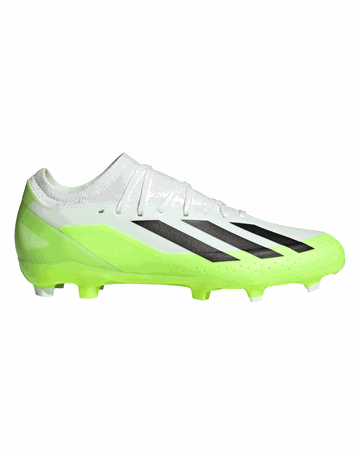 Adidas X Crazyfast .3 FG Fodboldstøvler Hvid-Neongrøn Unisex