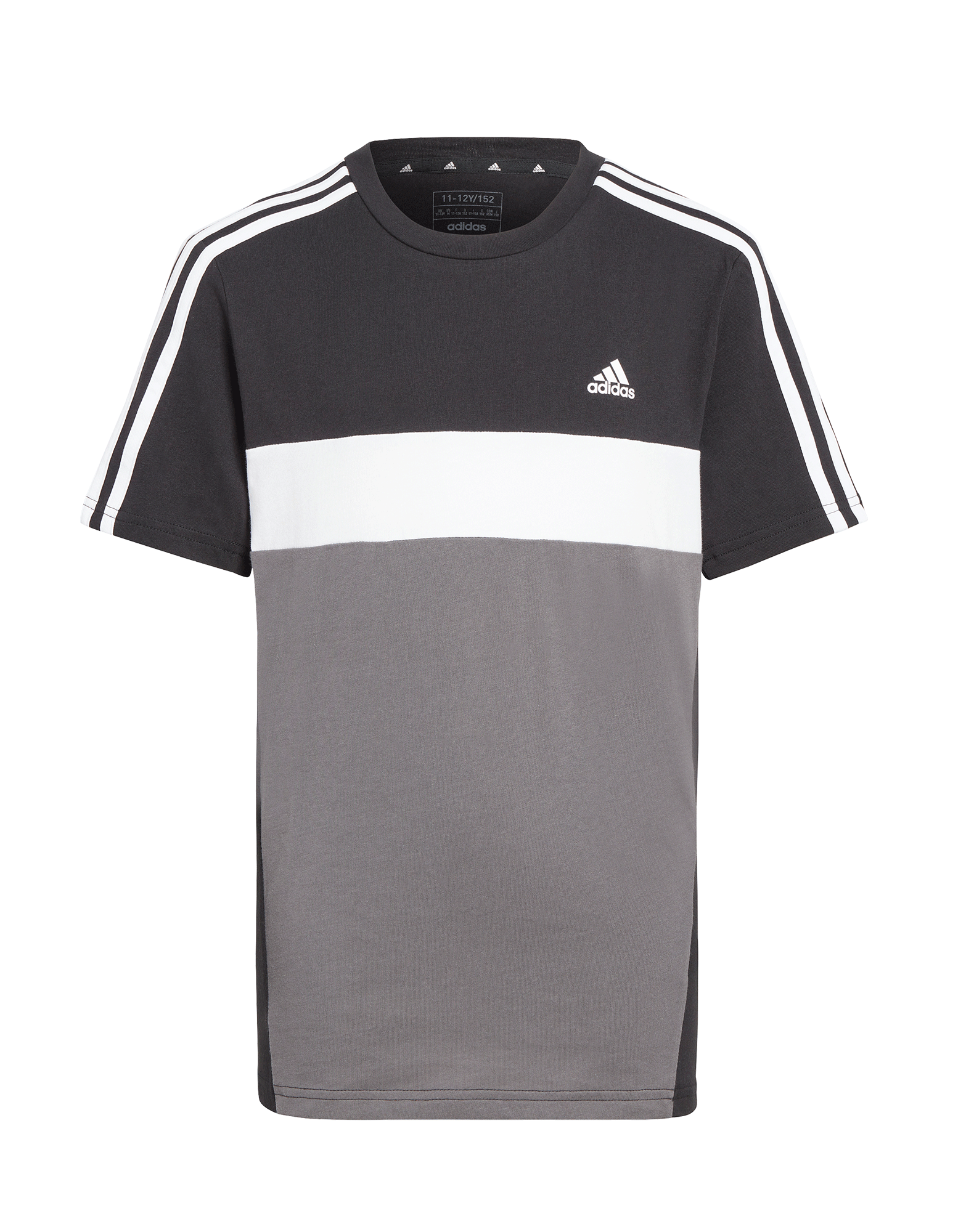 Køb Adidas 3S TIB t-shirt til børn sort-hvid-grå