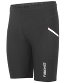 Fusion C3 Løbetights med lomme Sort-Hvid Unisex