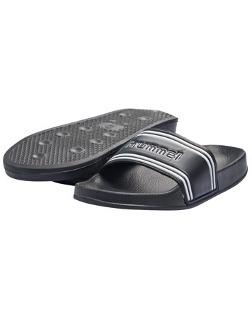 Hummel Pool Slide Retro Badesandaler Sort Unisex