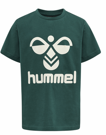 Hummel Tres T-shirts Mørkegrøn Drenge
