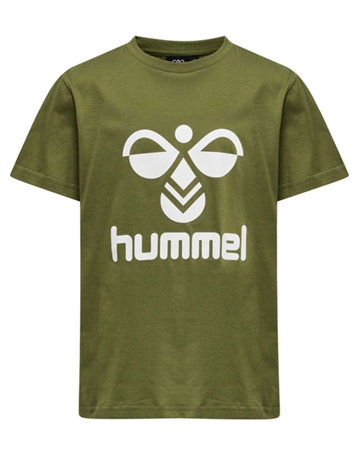 Hummel Tres T-shirts Olivengrøn Børn