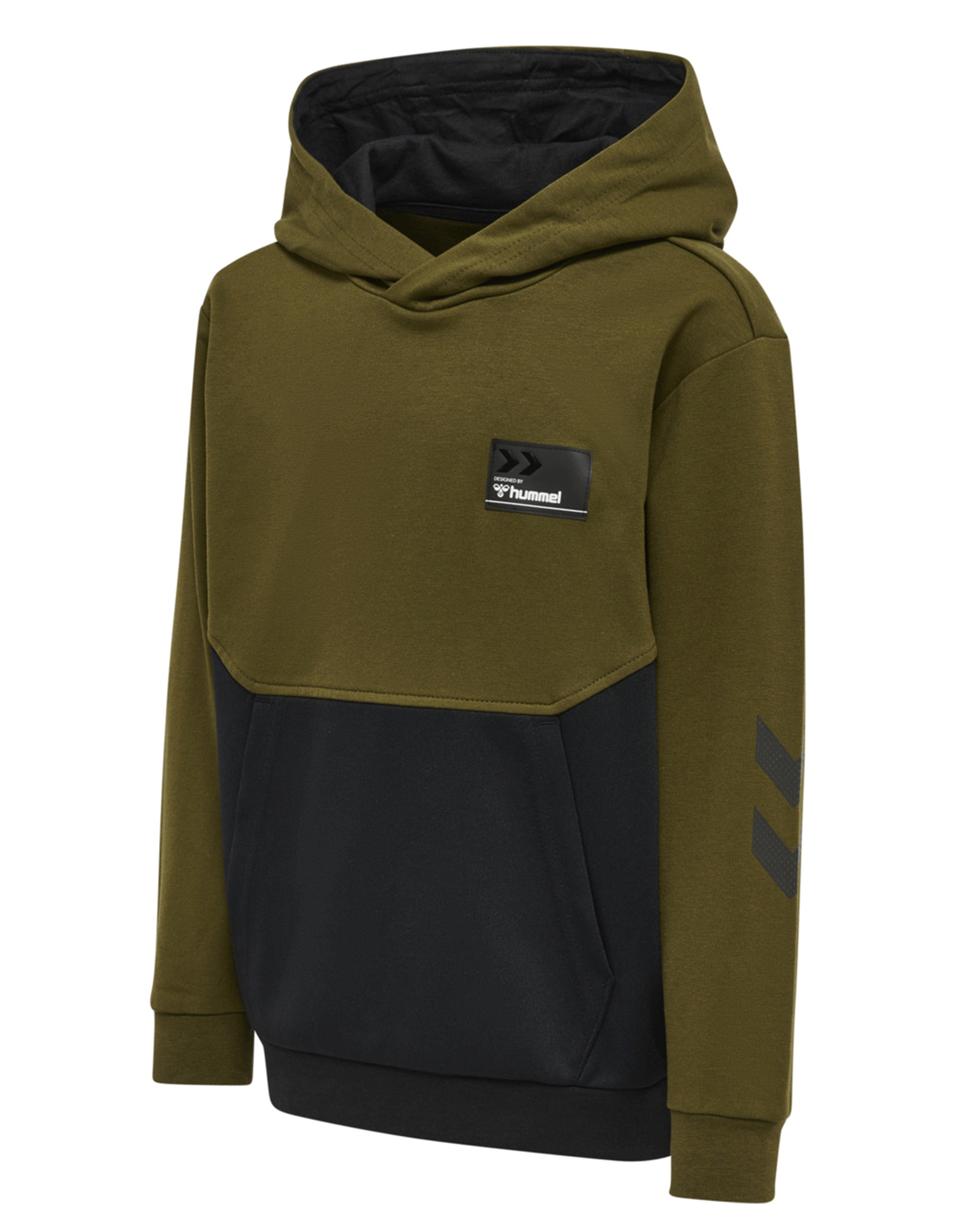 Køb Hummel Edward hoodie til børn grøn-sort