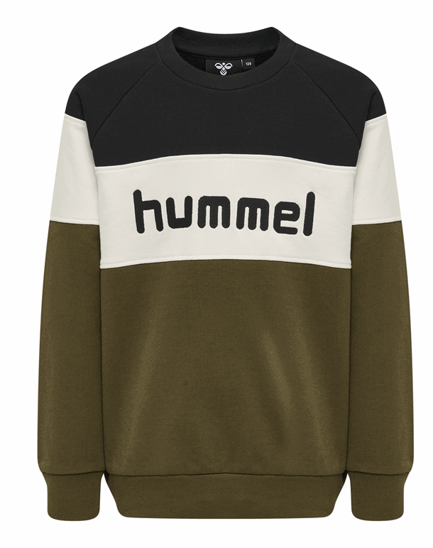 Hummel Claes Trøje Grøn-Sort Børn