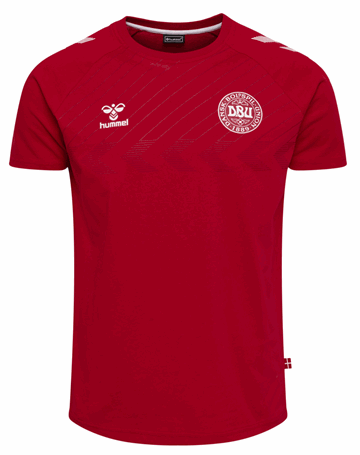 DBU Fan T-shirt Rød-Hvid Unisex