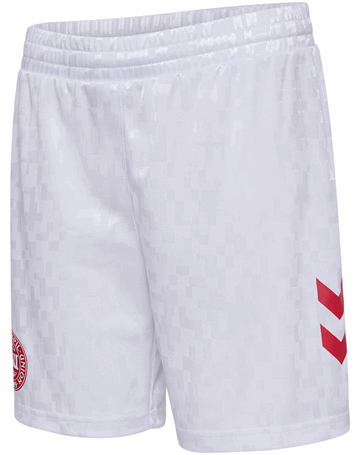 DBU Hjemmebane Shorts White-Tango Red Børn