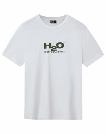 H2O Logo T-shirts Hvid Herre