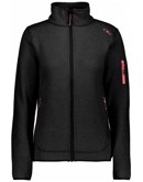 CMP Knit Fleece Jacket Fritid Grå Dame