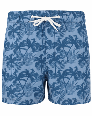 Whistler Werner Badeshorts Blue Palm Herre