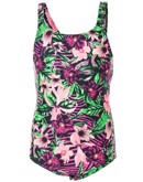 Zig Zag Evelyn Swimsuit Badedragter Pink-Grøn Børn