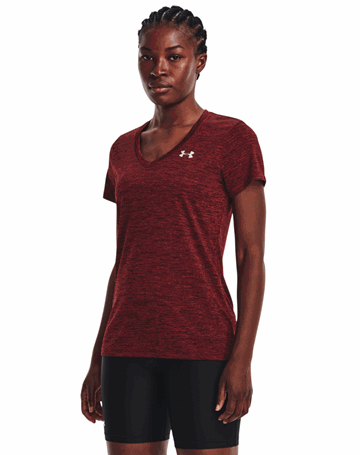 Under Armour Tech T-shirts Rødmeleret Dame