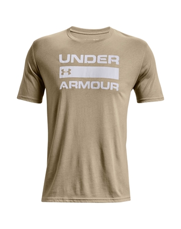 Under Armour Wordmark T-shirts Beige Herre