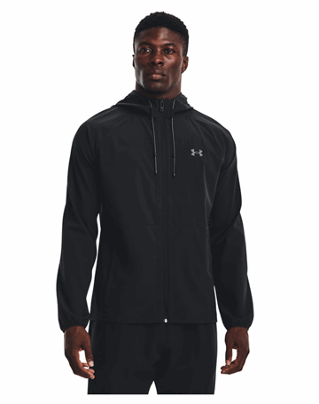 Under Armour Stretch Woven Windbreaker Sort Herre