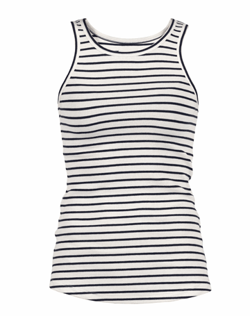 Blue Sportswear Sorel Rib Tank Top Ecru-New Navy Dame