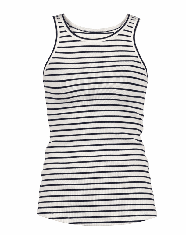 Blue Sportswear Sorel Rib Tank Top Ecru-New Navy Dame