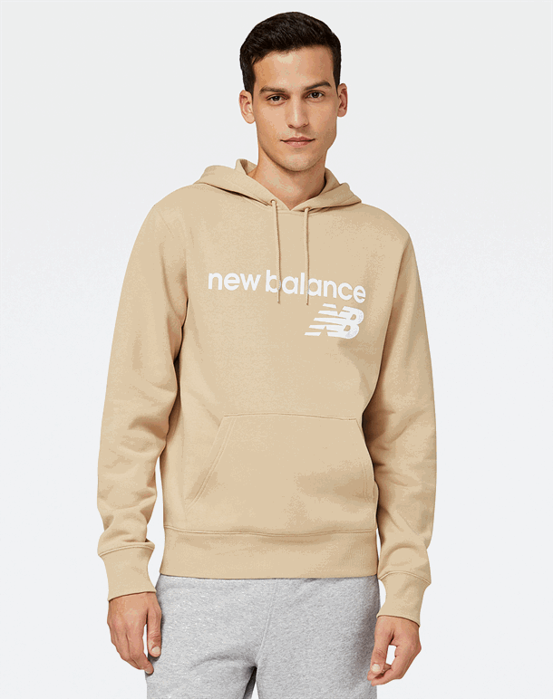 New Balance Classic Core Hoodie Sand Herre