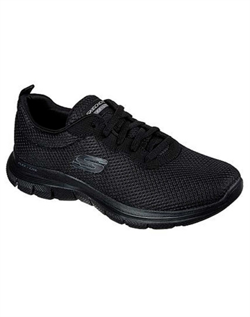 Skechers Flex Appeal 4.0 - Brilliant View - Model 149303 Fritidssko Sort Dame