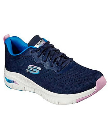 Skechers Arch Fit - Infinity Cool - Model 149722 Fritidssko Navy-Turkis-Lilla Dame