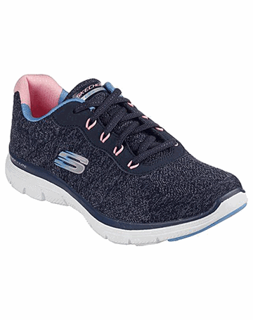 Skechers Flex Appeal 4.0 - Fresh Move - Style 149570 Sneakers Navy-Lyserød Dame