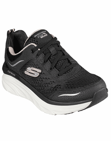 Skechers D'Lux Walker - Infinite Motion Fritidssko Sort-Lyserød Dame