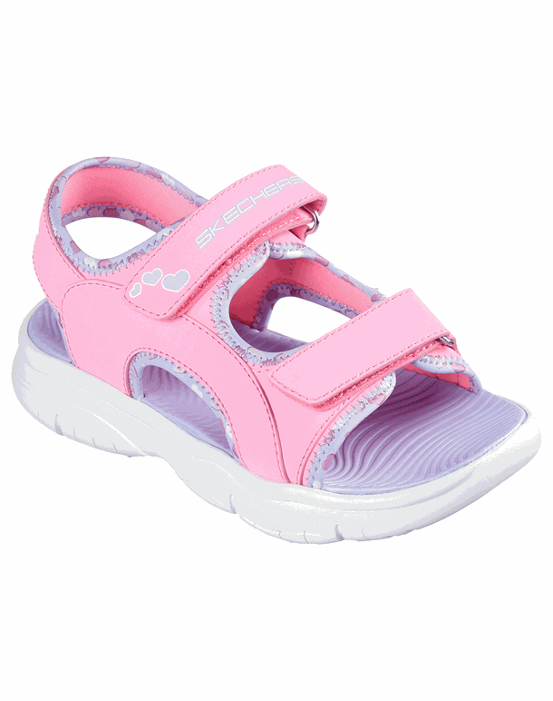 Skechers Flex Splash Sandaler Hot Pink-Lavender Børn