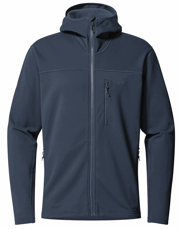 Haglöfs Rosson Mid Hoodie Fleecetrøje Tarn Blue Herre