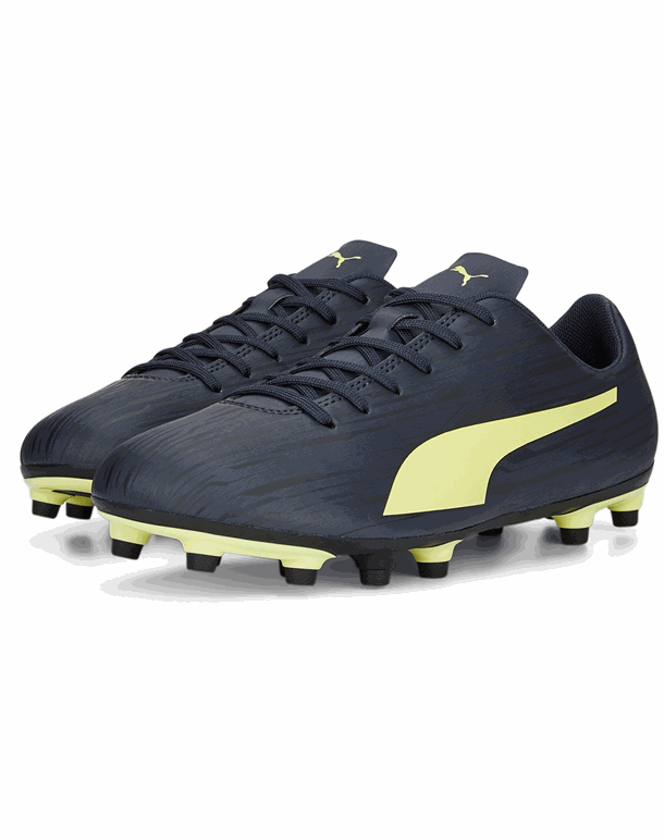 Puma Rapido III Fodboldstøvler Navy-Gul Unisex