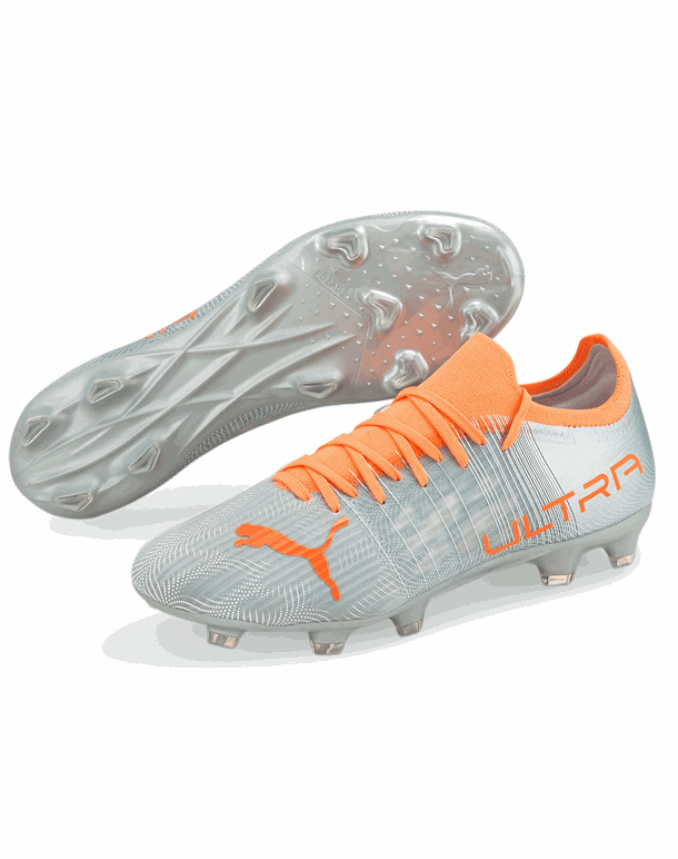 Puma Ultra 3.4 FG/AG Fodboldstøvler Grå-Orange Herre