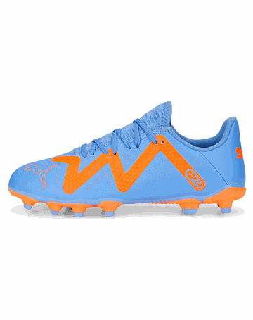 Puma Future Play FG/AG Fodboldstøvler Blå-Orange Børn