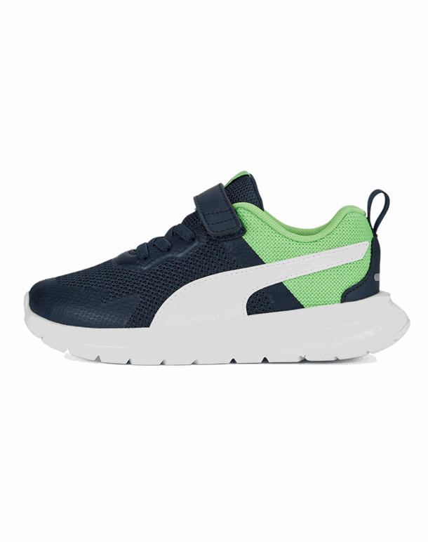 Puma Evolve Run Mesh Børnesko Navy-Grøn Børn