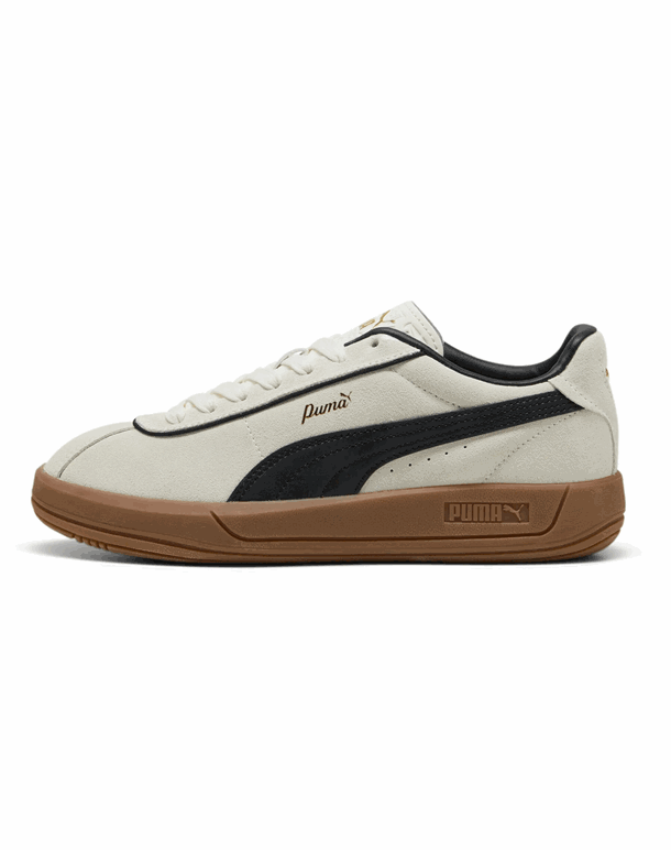 Puma Club Klassika SD Sko Warm White/Black/Gold Dame