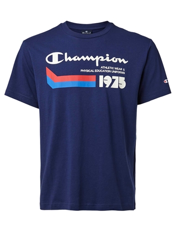 Champion Crewneck T-shirts Blå Herre