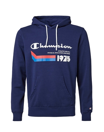 Champion Hooded Sweatshirt Navy Herre