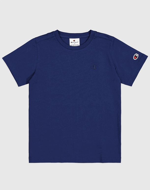 Champion SS Tee T-shirt Mørkeblå Børn