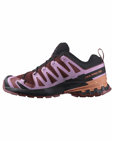 Salomon XA Pro 3D V9 Vandresko Rum Raisin/Orchid Bouquet/Canyon Clay Dame