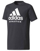Adidas t-shirt YB SID Tee Sort-Hvid Børn